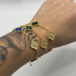Bracciali a 5 fiori con zirconi in argento925