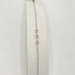 bracciale tennis a cuore in argento925-lunghezza misura 16 allungo a misura 18